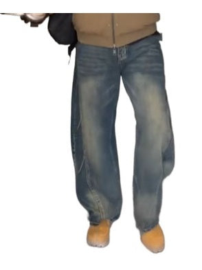 Japanese washed old jeans   FE0252