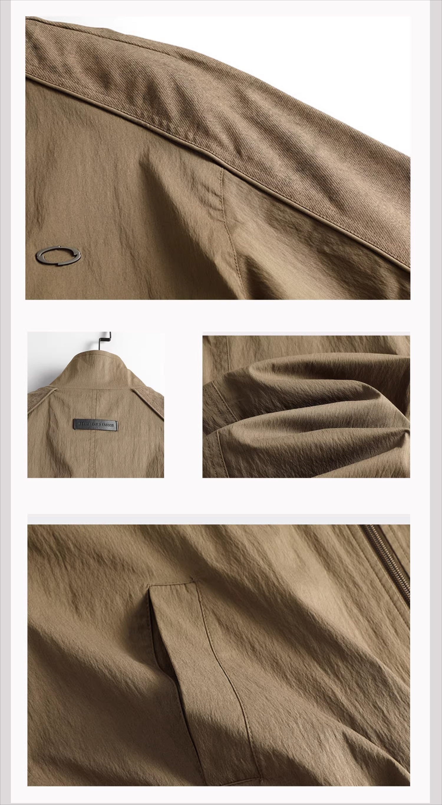 Stitching sports stand-up collar jacket FE0710