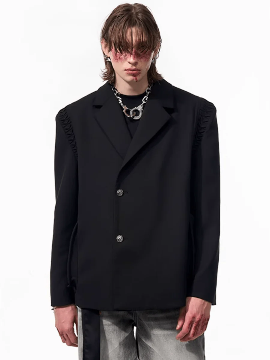 [STARTEXCEEDEND] two-piece layered suit jacket  FE0610