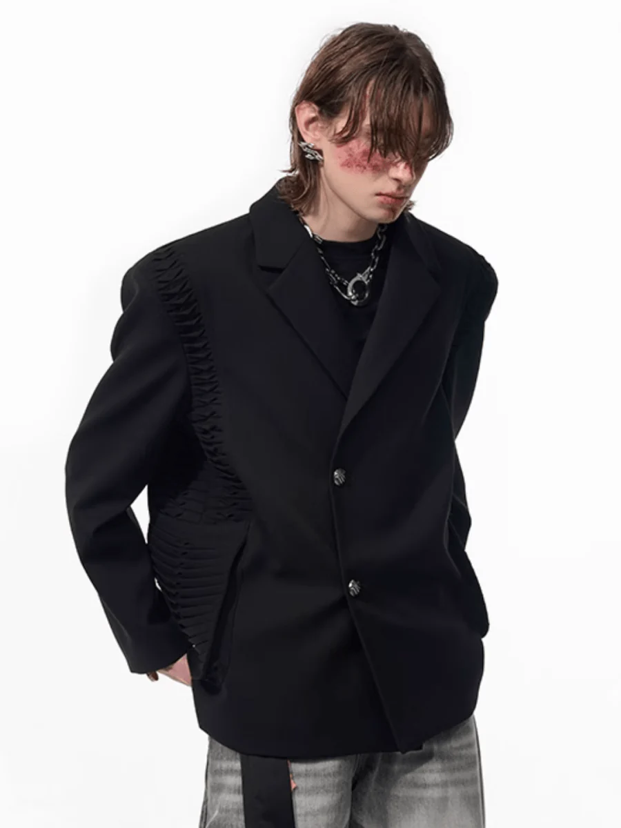[STARTEXCEEDEND] two-piece layered suit jacket  FE0610
