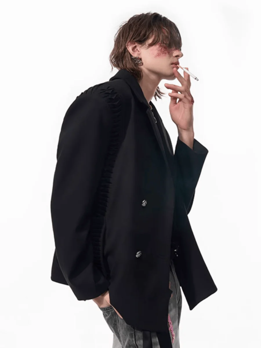 [STARTEXCEEDEND] two-piece layered suit jacket  FE0610