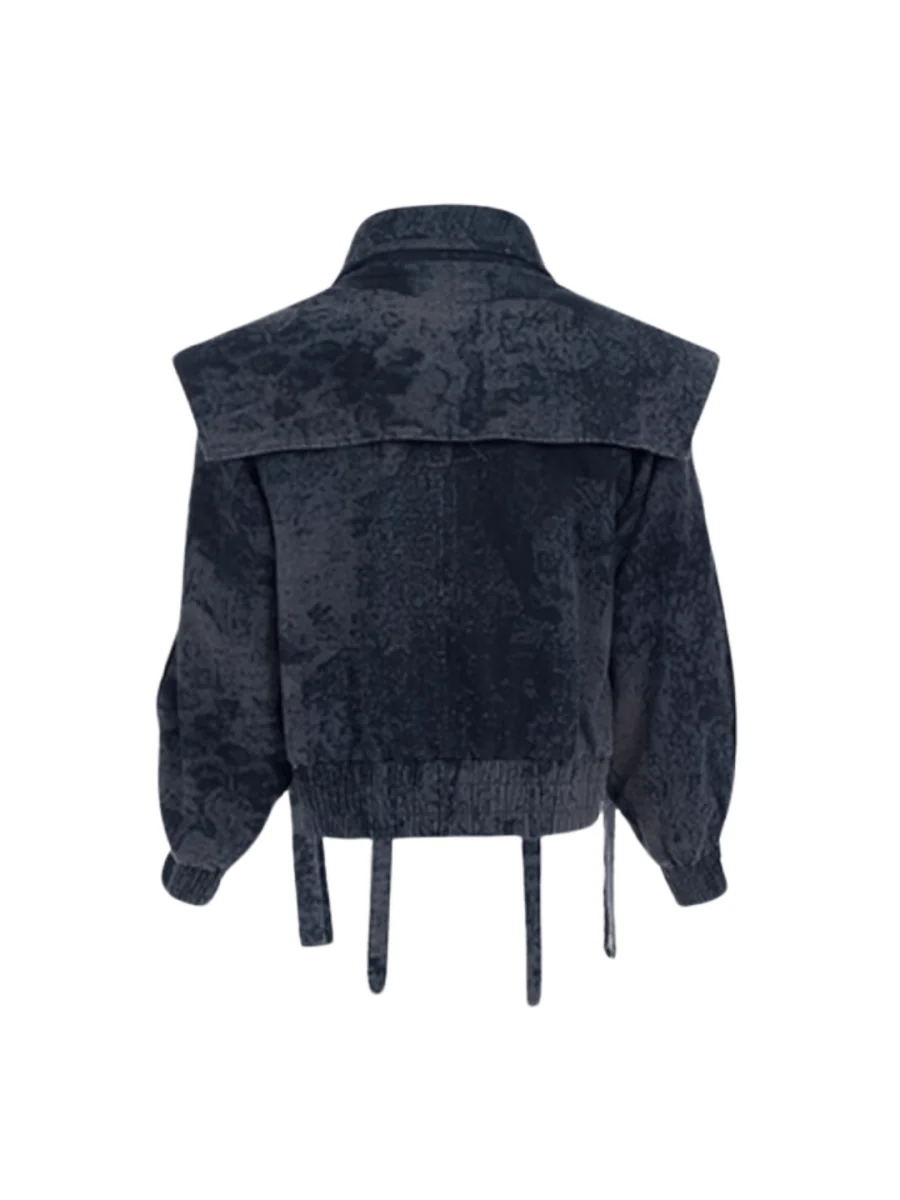 [STARTEXCEEDEND] Zipper structure splicing Jacket + Bottoms  FE0629