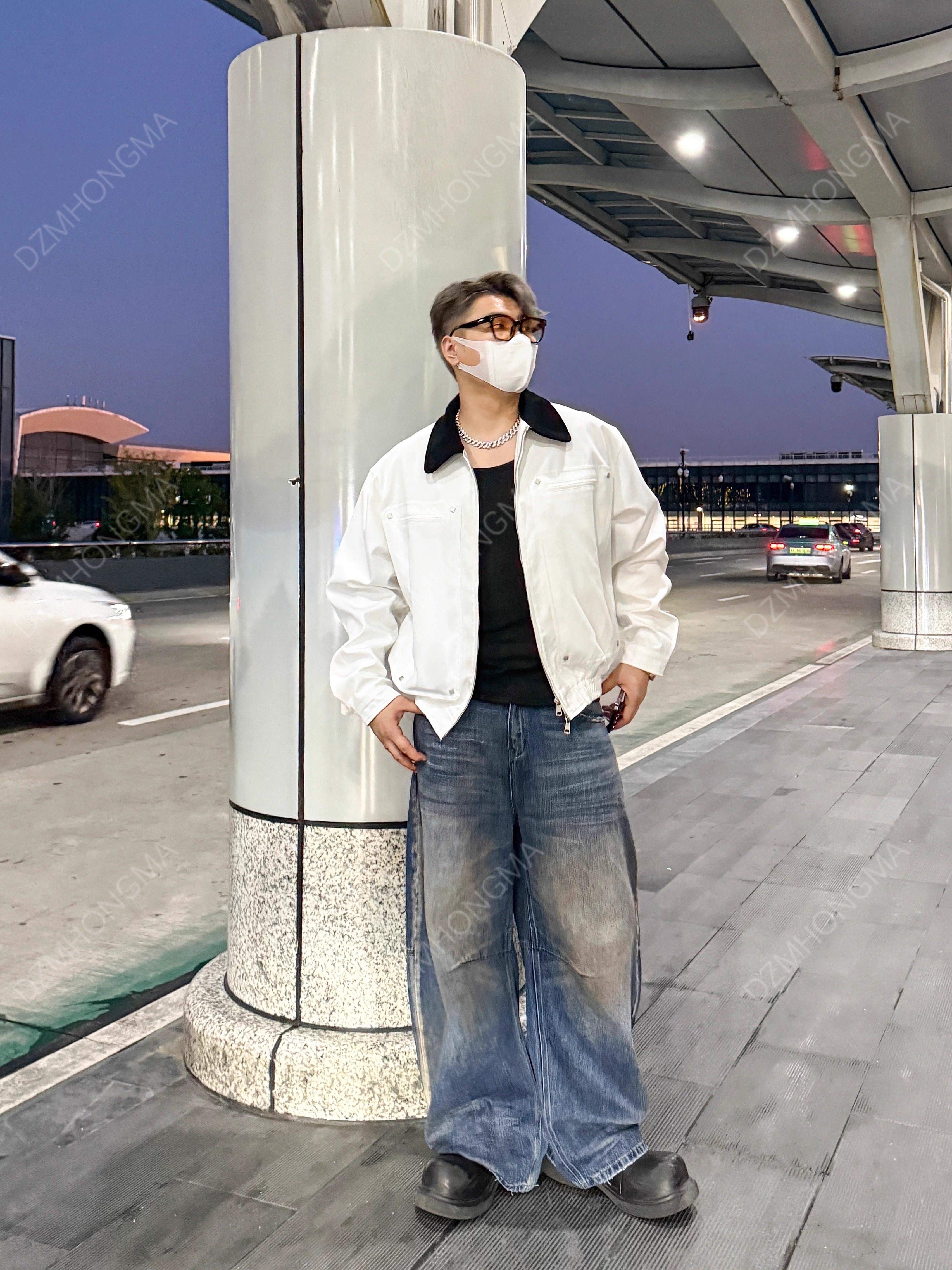 [DAZHONGMA] CLEANFIT OLD-MONEY COLLARED JACKET   FE0138