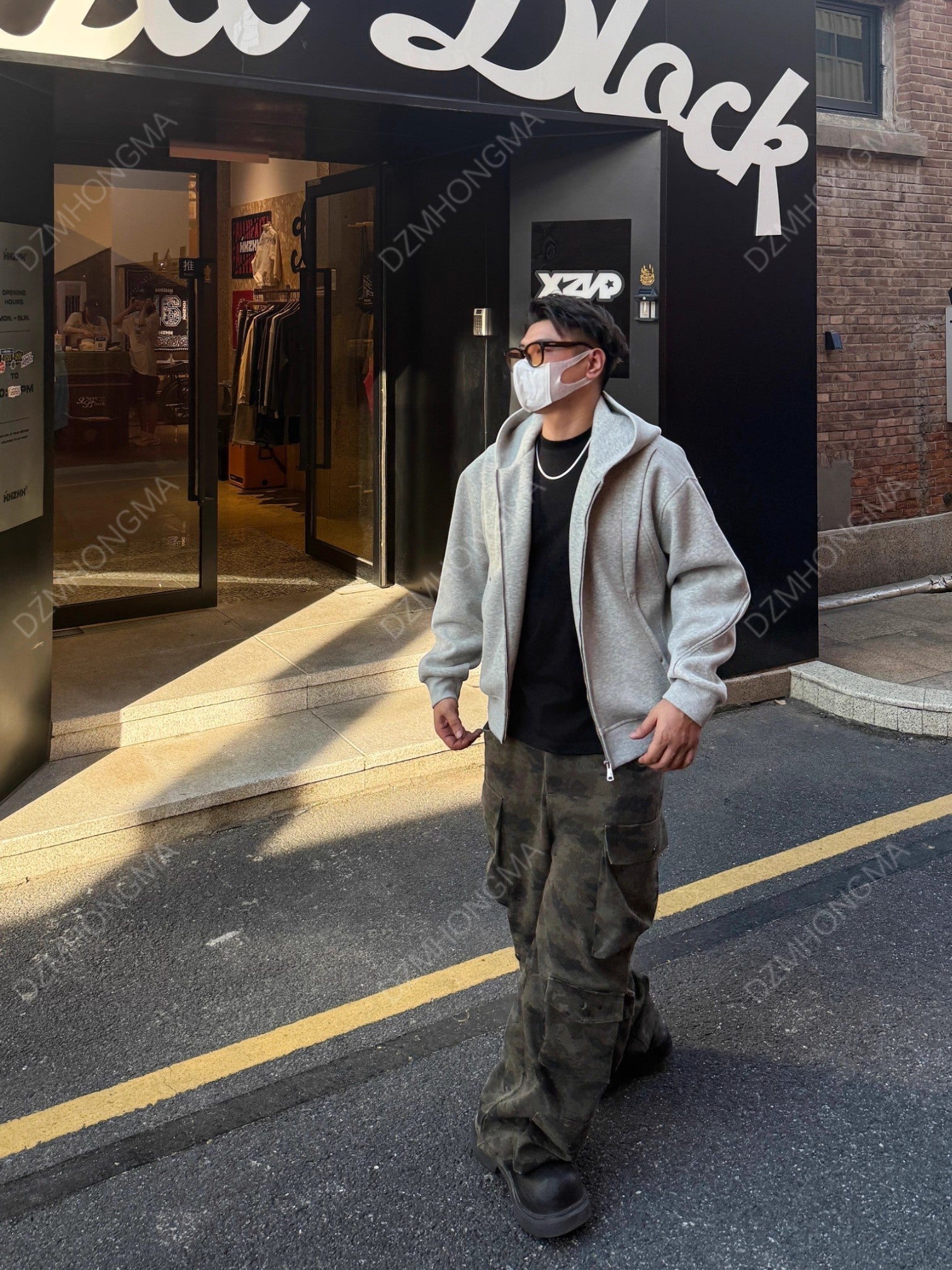 CAMO CARGO UTILITY TROUSERS FE0495