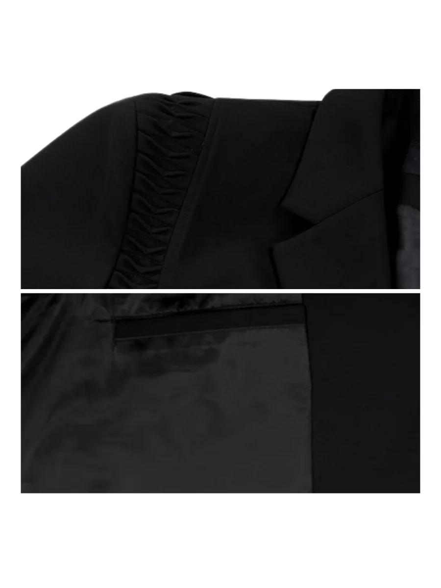 [STARTEXCEEDEND] two-piece layered suit jacket  FE0610