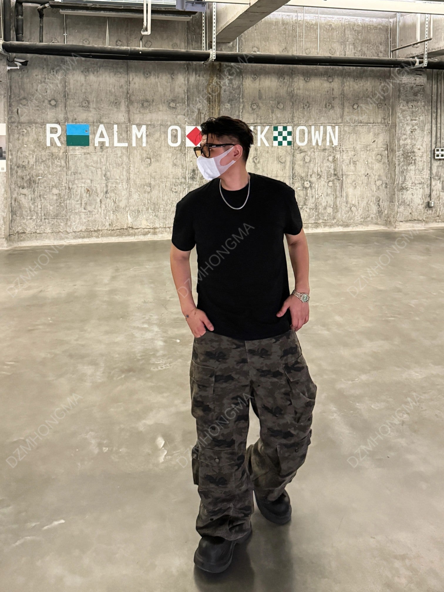 CAMO CARGO UTILITY TROUSERS FE0495