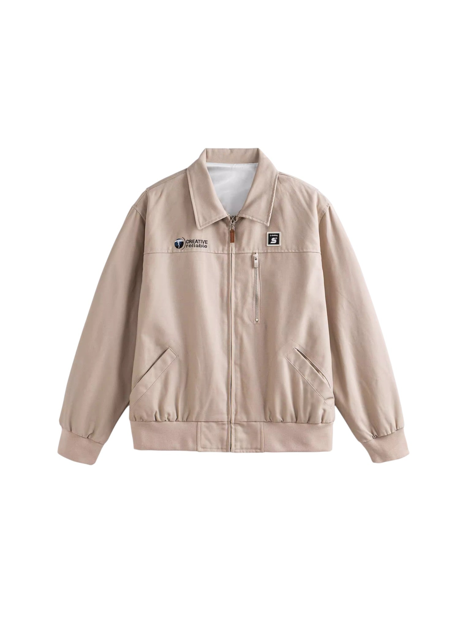ZIP-FRONT COLLARED JACKET FE0502