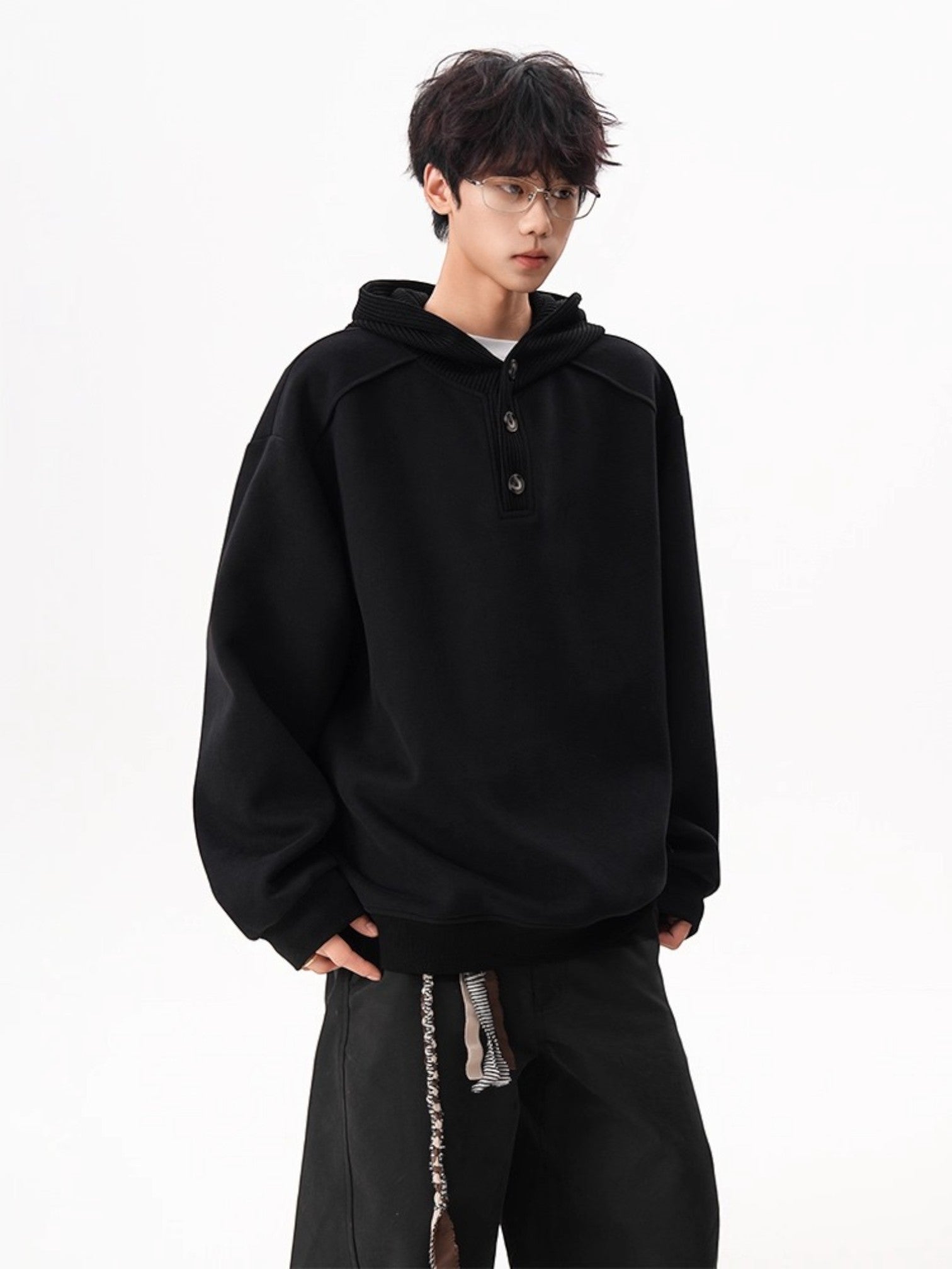 HEAVY KNIT HOODIE   FE0131