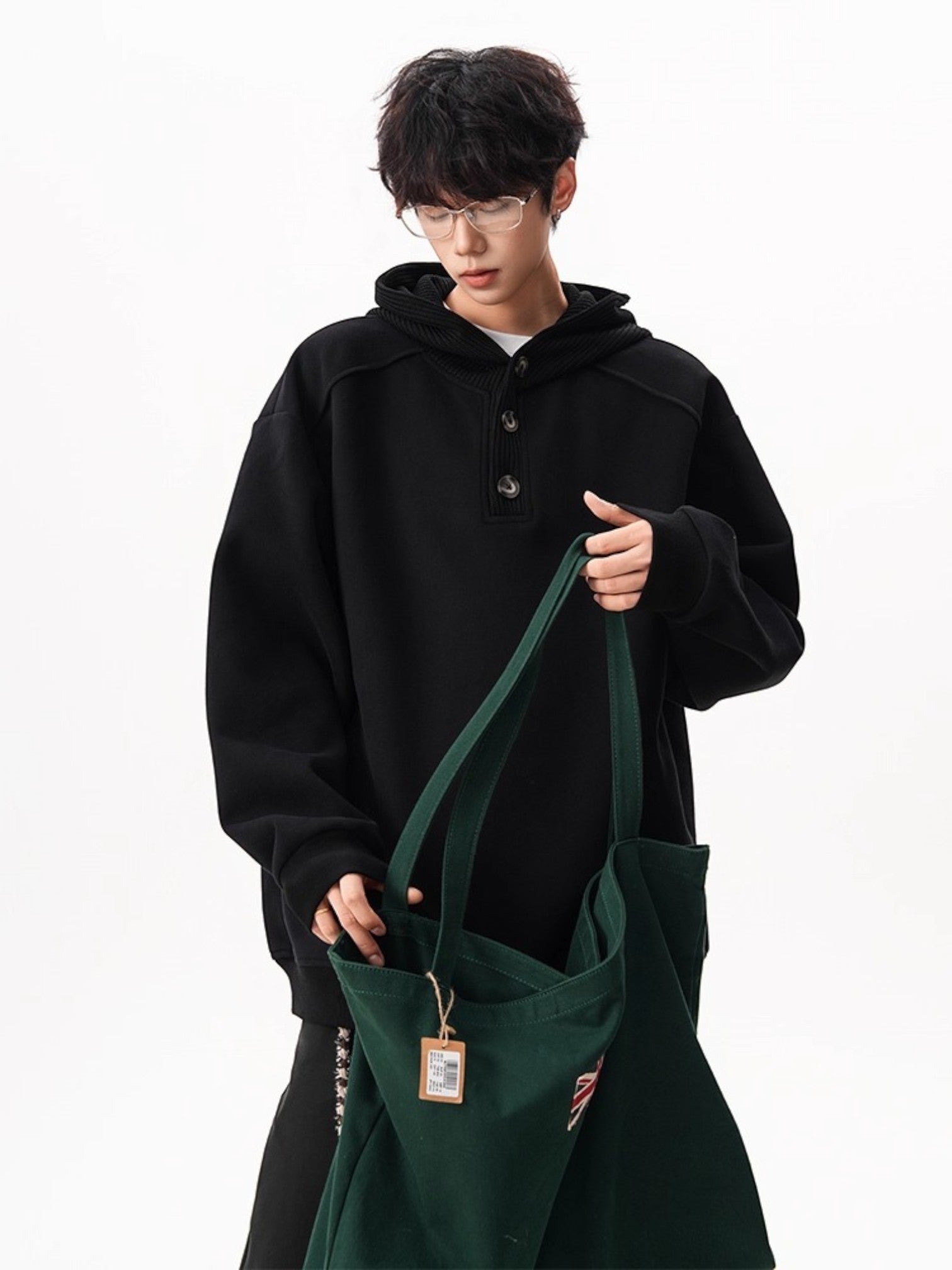 HEAVY KNIT HOODIE   FE0131