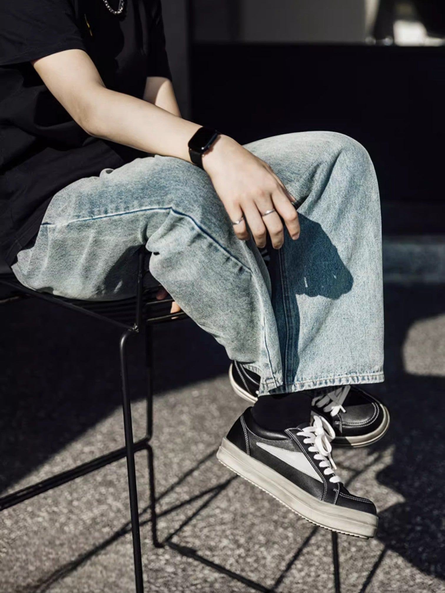 [MRA] VINTAGE BLACK LOW-TOPS S028