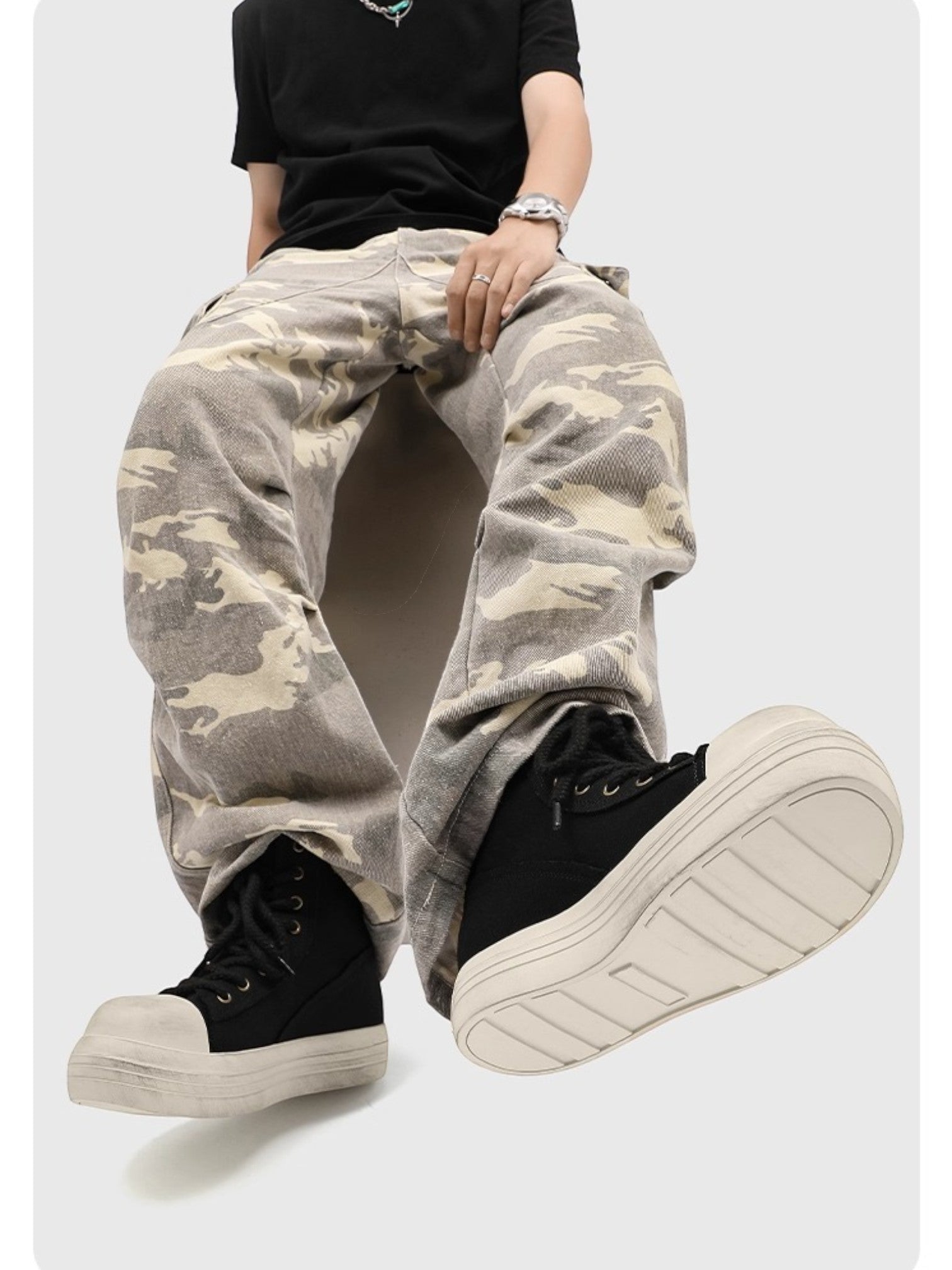 OVERSIZED TOE CANVAS SHOES S029