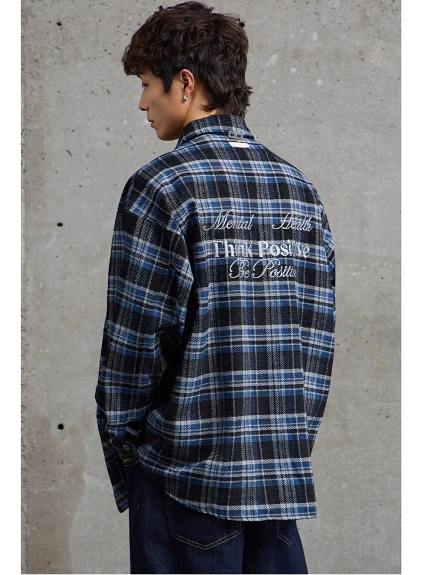 EMBROIDERED PLAID shirt FE0503