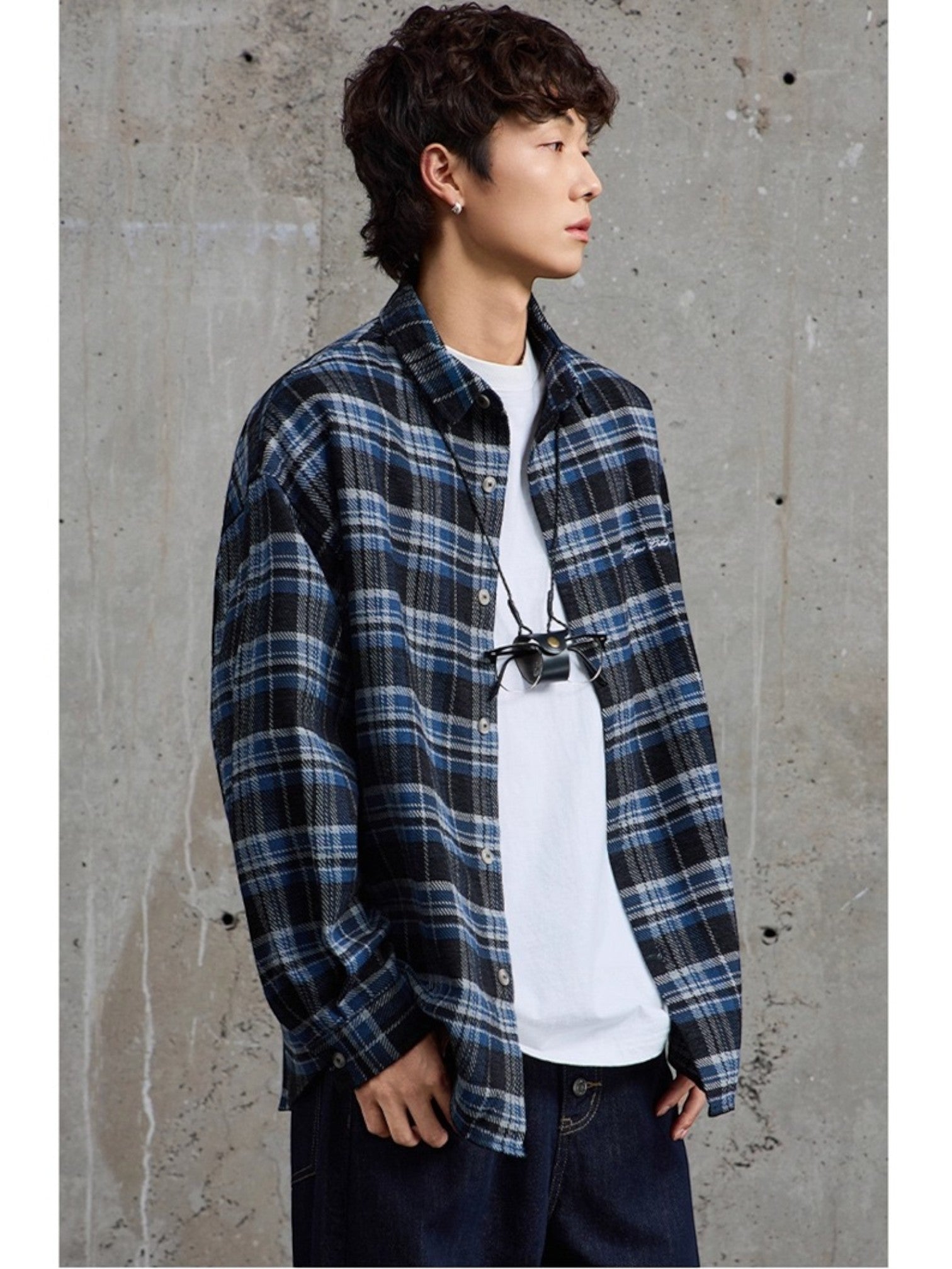 EMBROIDERED PLAID shirt FE0503