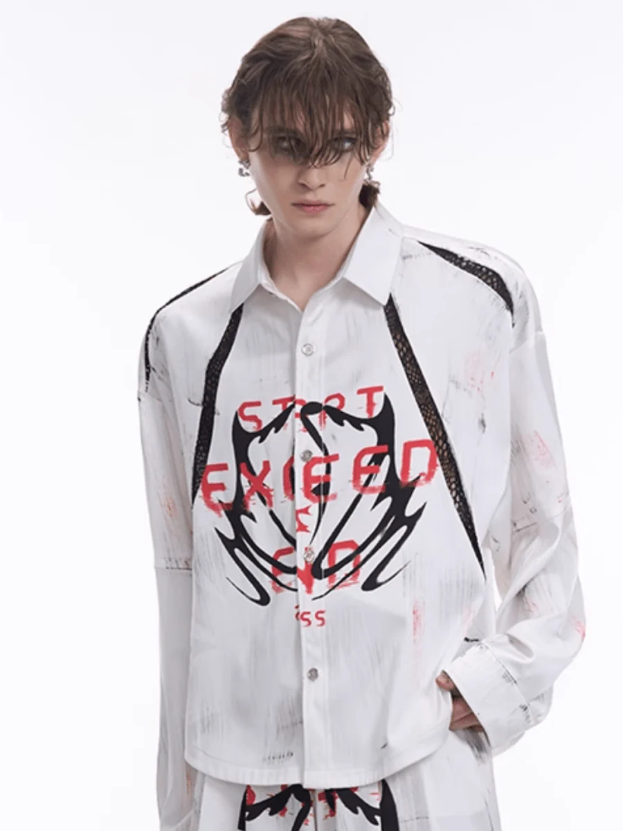 [STARTEXCEEDEND] Skeleton printing LOGO Jacket + Bottoms   FE0627