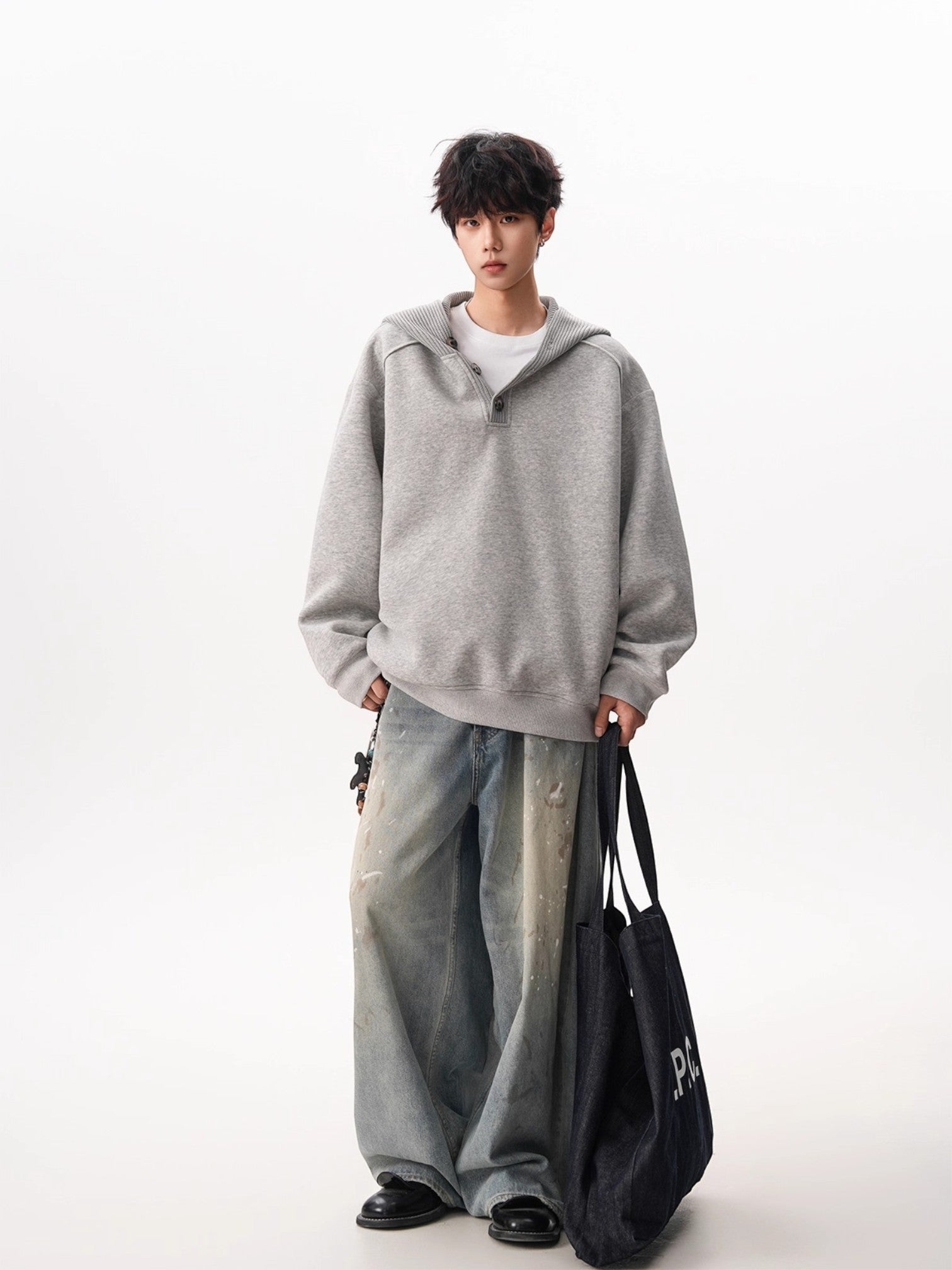 HEAVY KNIT HOODIE   FE0131