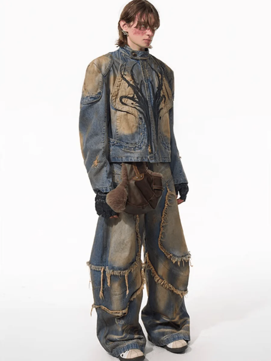 [STARTEXCEEDEND] denim jacket + bottoms   FE0630
