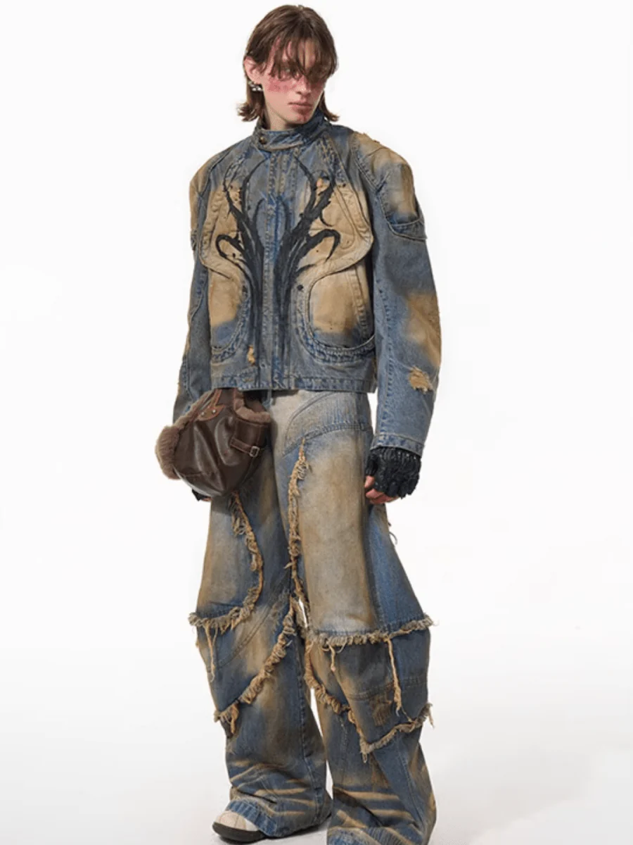 [STARTEXCEEDEND] denim jacket + bottoms   FE0630