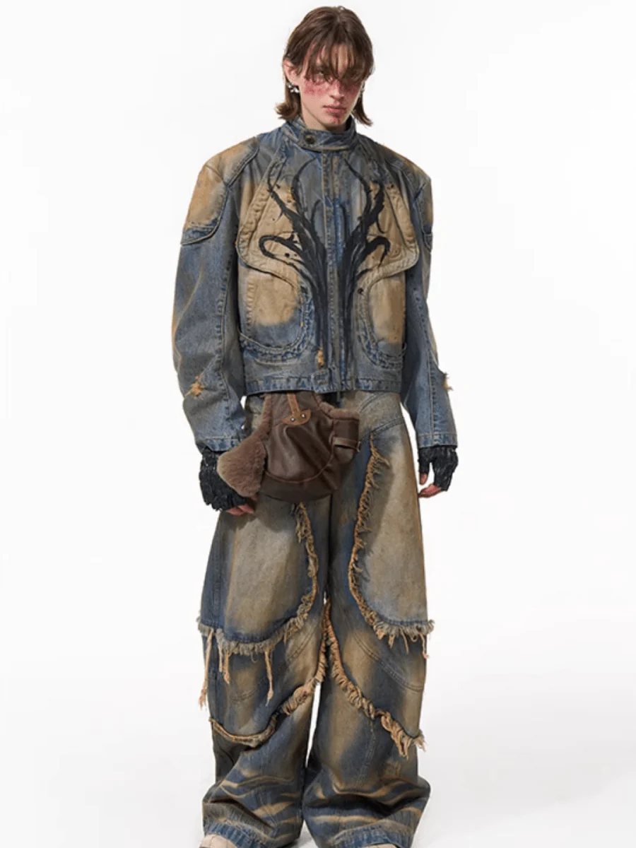 [STARTEXCEEDEND] denim jacket + bottoms   FE0630