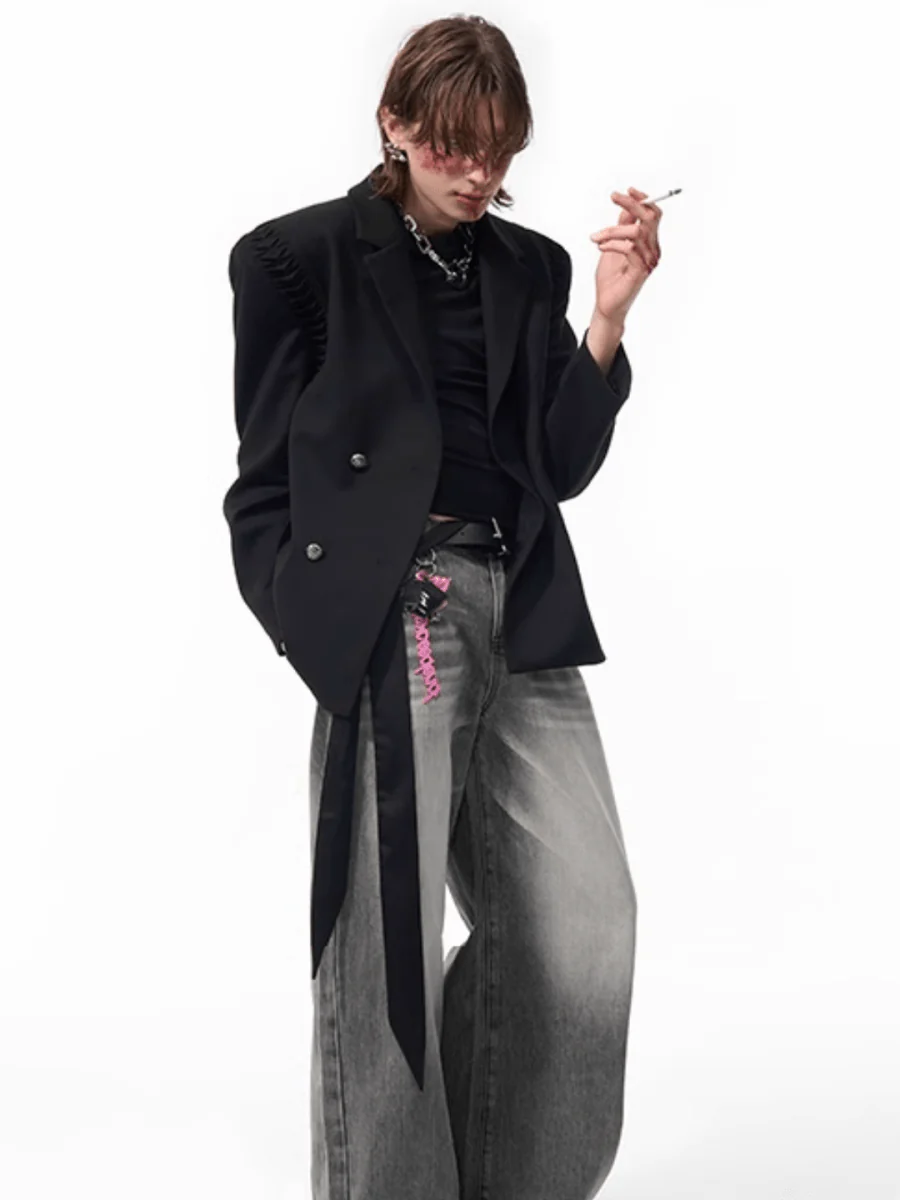 [STARTEXCEEDEND] two-piece layered suit jacket  FE0610