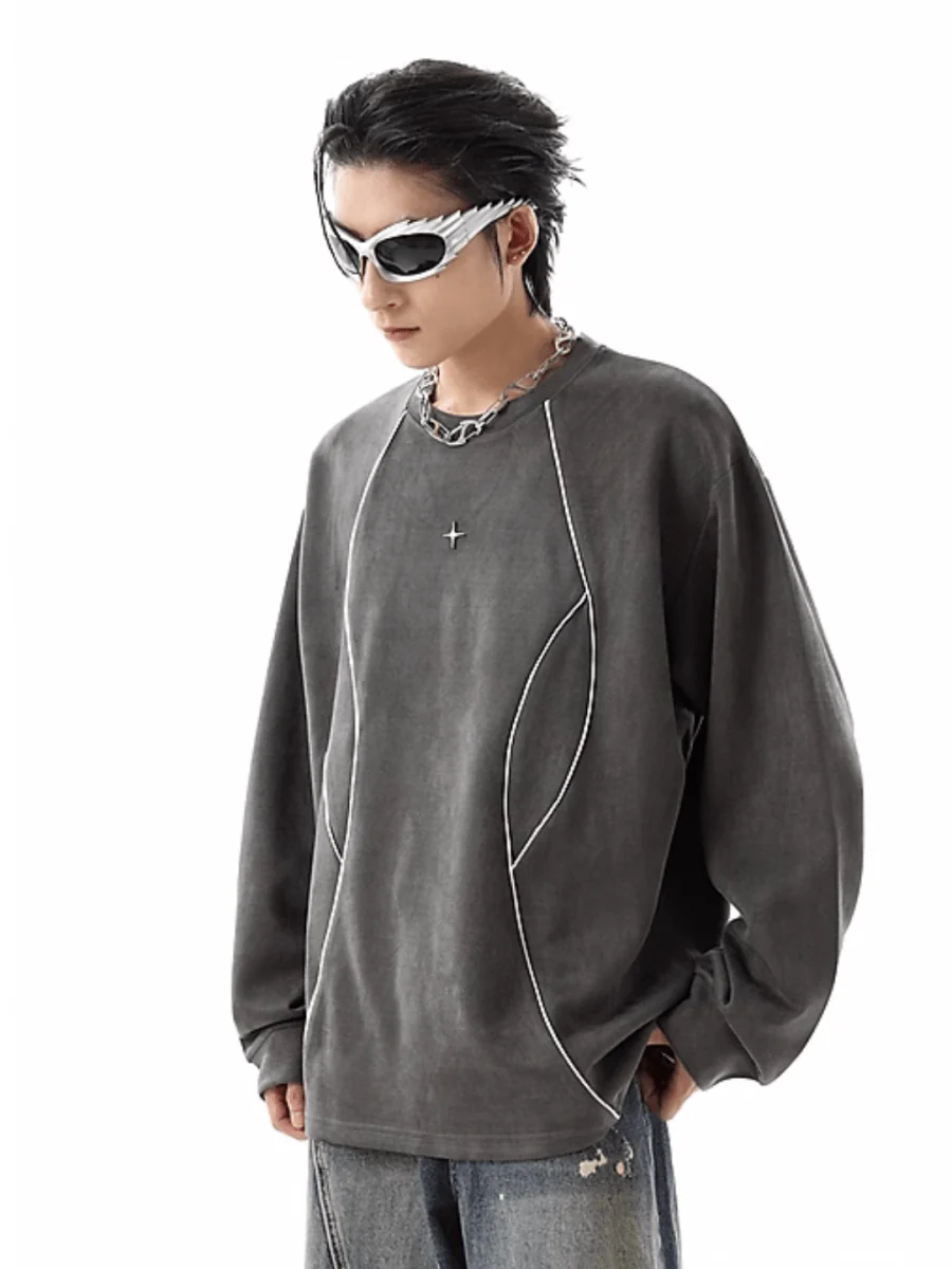 [TREND ST] round neck sweater FE0662